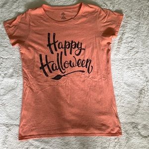 Orange T-shirt Happy Halloween